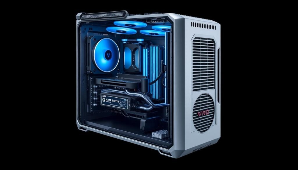 Ilustrasi Vivo X200 dengan casing pendingin